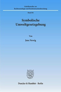 Abbildung von: Symbolische Umweltgesetzgebung. - Duncker & Humblot