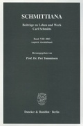 Cover: SCHMITTIANA. - Duncker & Humblot