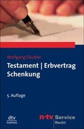 Cover: Testament. Erbvertrag. Schenkung - dtv