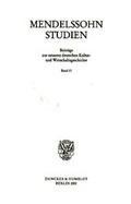 Cover: Mendelssohn-Studien. Beitr&auml;ge zur neueren deutschen Kultur- und Wirtschaftsgeschichte - Duncker & Humblot