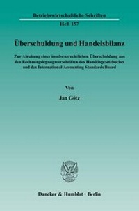 Abbildung von: Überschuldung und Handelsbilanz. - Duncker & Humblot