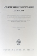 Cover: Literaturwissenschaftliches Jahrbuch. - Duncker & Humblot