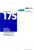 Cover: Zur Dienstleistungsl&uuml;cke. - Duncker & Humblot