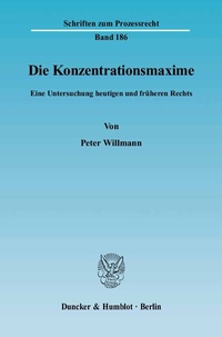Enlarge image Cover: Die Konzentrationsmaxime. - Duncker & Humblot
