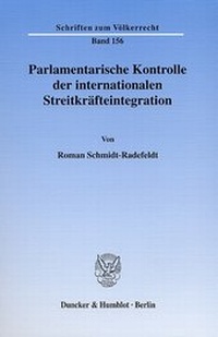 Abbildung von: Parlamentarische Kontrolle der internationalen Streitkräfteintegration. - Duncker & Humblot
