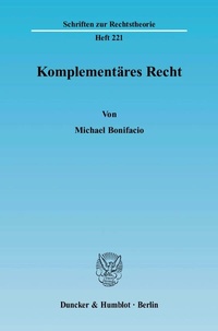 Enlarge image Cover: Komplementäres Recht. - Duncker & Humblot