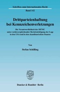 Cover: Drittparteienhaftung bei Kennzeichenverletzungen. - Duncker & Humblot