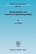 Bild: Denkmalschutz und Umweltverträglichkeitsprüfung. - Duncker & Humblot