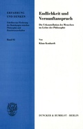 Cover: Endlichkeit und Vernunftanspruch. - Duncker & Humblot