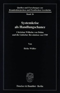 Cover: Systemkrise als Handlungschance. - Duncker & Humblot