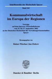 Abbildung von: Kommunalwirtschaft im Europa der Regionen. - Duncker & Humblot