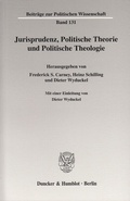 Cover: Jurisprudenz, Politische Theorie und Politische Theologie. - Duncker & Humblot