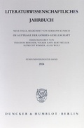 Cover: Literaturwissenschaftliches Jahrbuch. - Duncker & Humblot