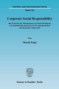 Abbildung von: Corporate Social Responsibility. - Duncker & Humblot