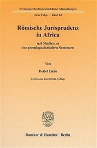 Abbildung von: Römische Jurisprudenz in Africa - Duncker & Humblot