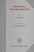 Cover: Deutsches Verwaltungsrecht. I. und II. Band. - Duncker & Humblot