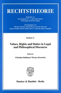 Enlarge image Cover: Values, Rights and Duties in Legal and Philosophical Discourse. - Duncker & Humblot