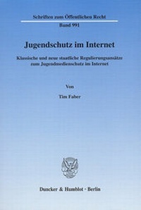 Abbildung von: Jugendschutz im Internet. - Duncker & Humblot