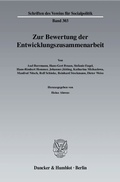 Cover: Zur Bewertung der Entwicklungszusammenarbeit. - Duncker & Humblot