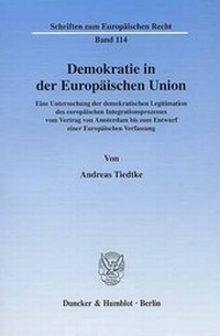 Abbildung von: Demokratie in der Europäischen Union. - Duncker & Humblot