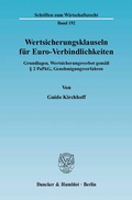Cover: Wertsicherungsklauseln f&uuml;r Euro-Verbindlichkeiten. - Duncker & Humblot
