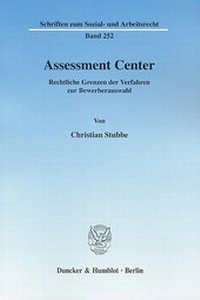Abbildung von: Assessment Center. - Duncker & Humblot