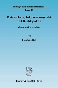 Abbildung von: Datenschutz, Informationsrecht und Rechtspolitik. - Duncker & Humblot