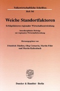 Cover: Weiche Standortfaktoren. - Duncker & Humblot