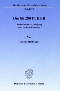 Bild: Die §§ 280 ff. BGB. - Duncker & Humblot