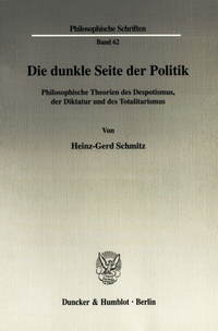 Abbildung von: Die dunkle Seite der Politik. - Duncker & Humblot