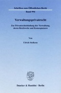 Cover: Verwaltungsprivatrecht. - Duncker & Humblot