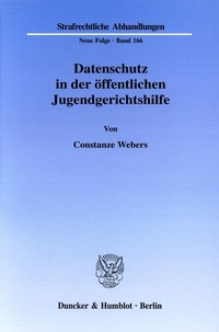 Abbildung von: Datenschutz in der öffentlichen Jugendgerichtshilfe. - Duncker & Humblot