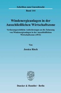Bild: Windenergieanlagen in der Ausschließlichen Wirtschaftszone. - Duncker & Humblot
