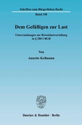 Bild: Dem Gefälligen zur Last. - Duncker & Humblot