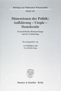 Abbildung von: Dimensionen der Politik: Aufklärung - Utopie - Demokratie. - Duncker & Humblot
