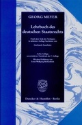 Cover: Lehrbuch des deutschen Staatsrechts. - Duncker & Humblot