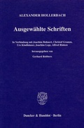 Cover: Ausgew&auml;hlte Schriften. - Duncker & Humblot