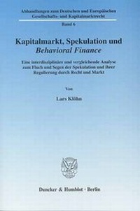 Abbildung von: Kapitalmarkt, Spekulation und Behavioral Finance. - Duncker & Humblot