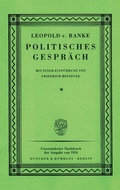Cover: Politisches Gespr&auml;ch. - Duncker & Humblot