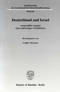 Cover: Deutschland und Israel. - Duncker & Humblot