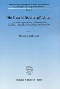Abbildung von: Die Geschäftsleiterpflichten. - Duncker & Humblot