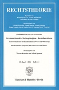 Cover: Gewohnheitsrecht - Rechtsprinzipien - Rechtsbewu&szlig;tsein. - Duncker & Humblot
