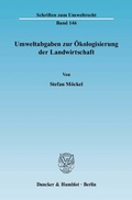 Bild: Umweltabgaben zur Ökologisierung der Landwirtschaft. - Duncker & Humblot