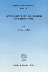 Abbildung von: Umweltabgaben zur Ökologisierung der Landwirtschaft. - Duncker & Humblot