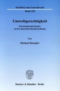 Bild: Umweltgerechtigkeit. - Duncker & Humblot