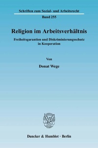 Abbildung von: Religion im Arbeitsverhältnis. - Duncker & Humblot