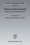 Cover: Moderne Staatswissenschaft. - Duncker & Humblot