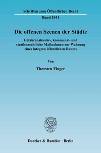 Abbildung von: Die offenen Szenen der Städte. - Duncker & Humblot