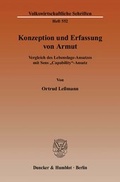 Cover: Konzeption und Erfassung von Armut. - Duncker & Humblot