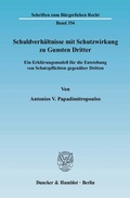 Bild: Schuldverh&auml;ltnisse mit Schutzwirkung zu Gunsten Dritter. - Duncker & Humblot